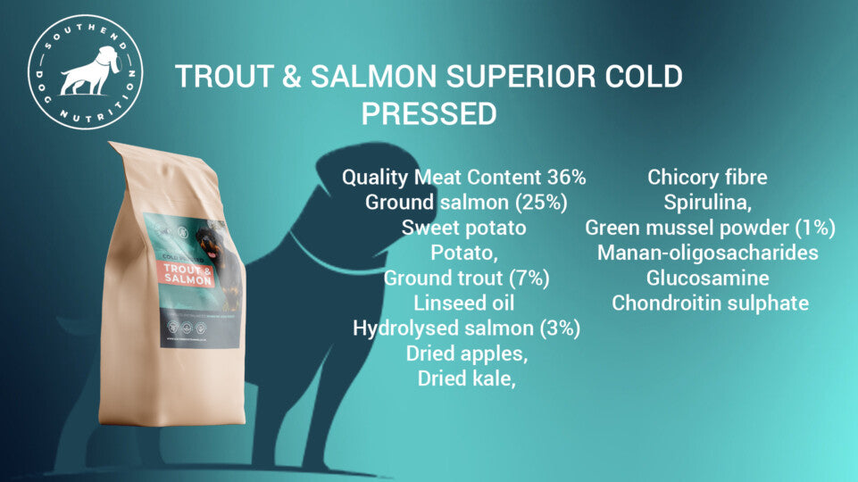 Southend Dog Nutrition Cold Pressed Trout & Salmon 3kg